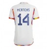 Belgien Dries Mertens #14 Bortatröja VM 2022 Korta ärmar